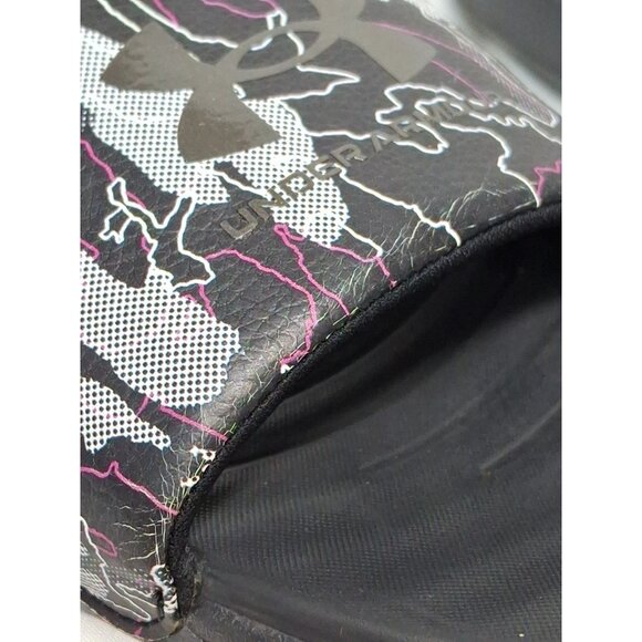 Women's Under Armour Slides, Marble Graphic Strap , Purple White, SIZE 8 - Picture 4 of 9